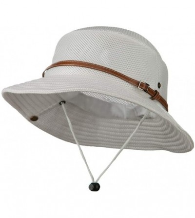 Big Size Deluxe Mesh Bucket Hat (for Big Head) - White - CI127O0QLTJ