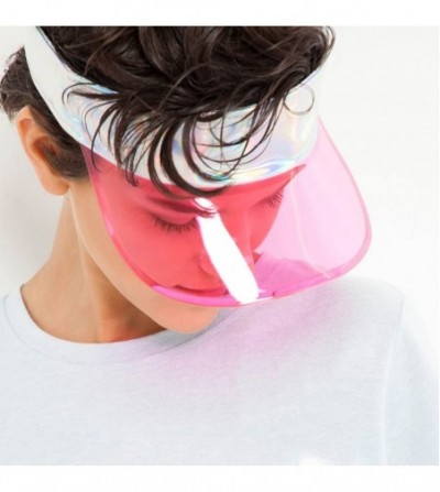 Sun Hats Summer UV Plastic Visor Sun Hats Men Outdoor Travel Clear Tennis Beach Hat for Women Protection Snapback Caps - CY18...
