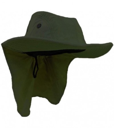 Sun Hats Olive Green Outdoor Sun Flap Hat - CX11KT80CE9