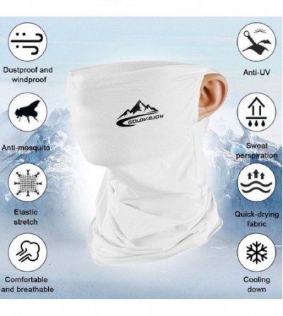 Balaclavas Neck Gaiter Scarf Sun UV Protection Balaclava Breathable Face Mask Outdoor Activity Head Wrap - White 2 - C3198S822OM