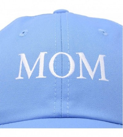 Baseball Caps Embroidered Mom and Dad Hat Washed Cotton Baseball Cap - Mom - Light Blue - CM18Q7IERIC